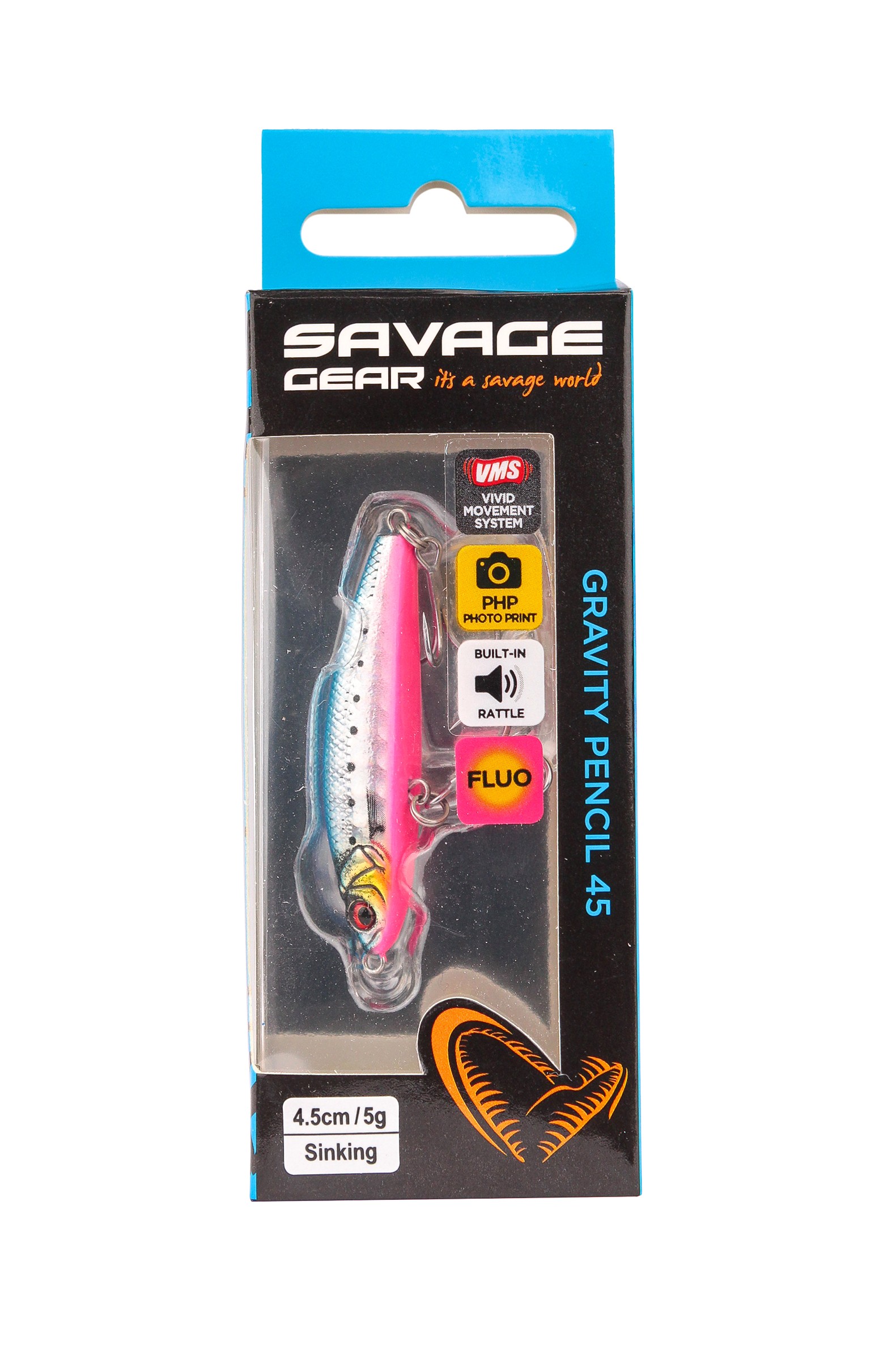 Воблер Savage Gear gravity  pencil 4,5см 5гр sinking pink belly sardine - фото 1