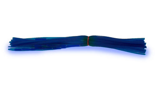 Юбка силиконовая на трубке синяя  - фото 1