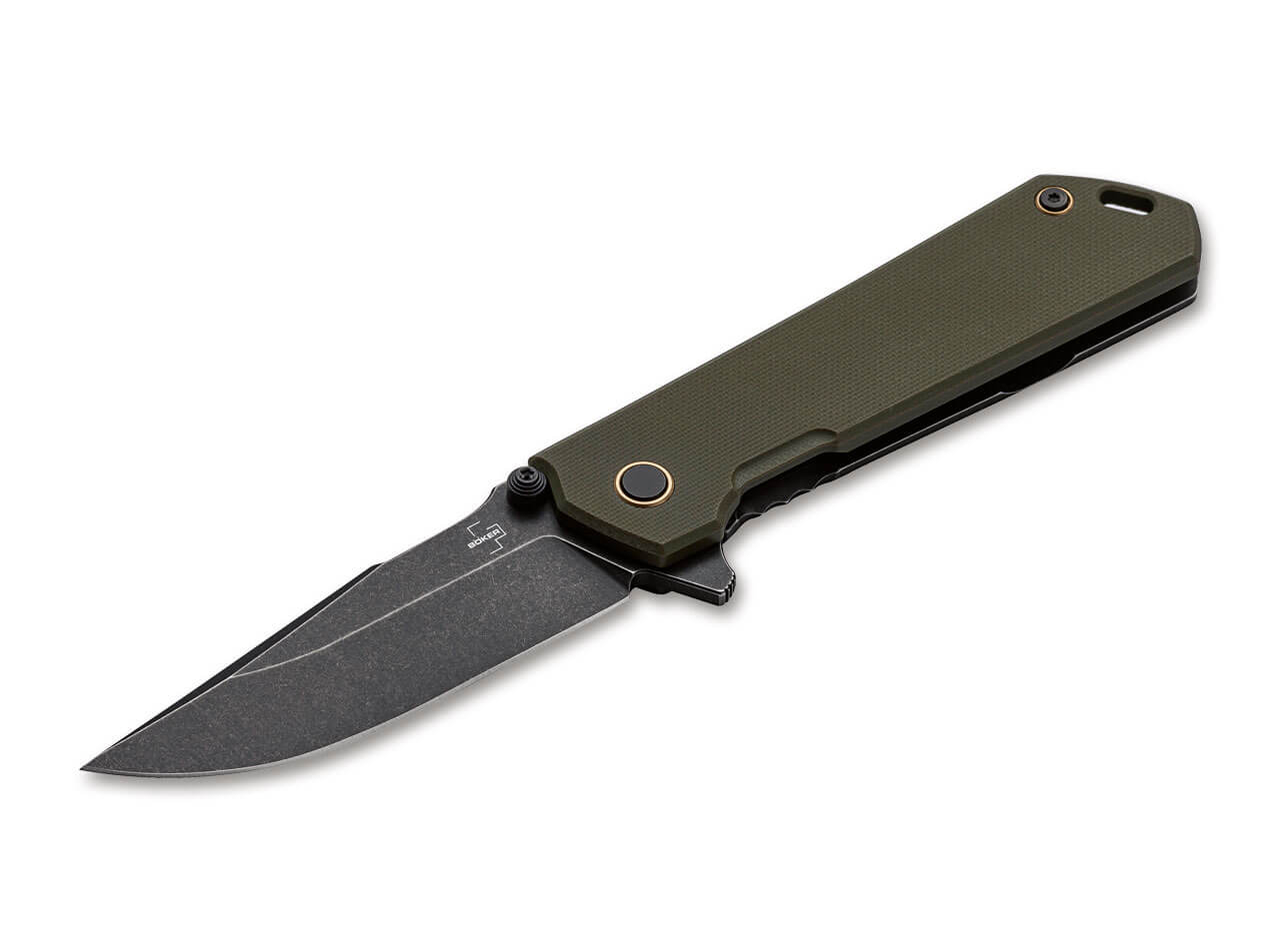 Нож Boker Kihon Assisted OD Green складной сталь D2 рукоять G10