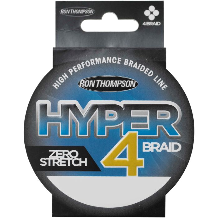 Шнур Ron Thompson Hyper 4-braid 110м 0,10мм 4,5кг 10lb grey - фото 1