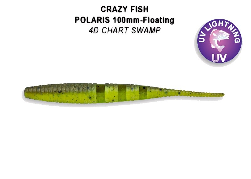 Приманка Crazy Fish Polaris 4&quot; F38-100-4d-6