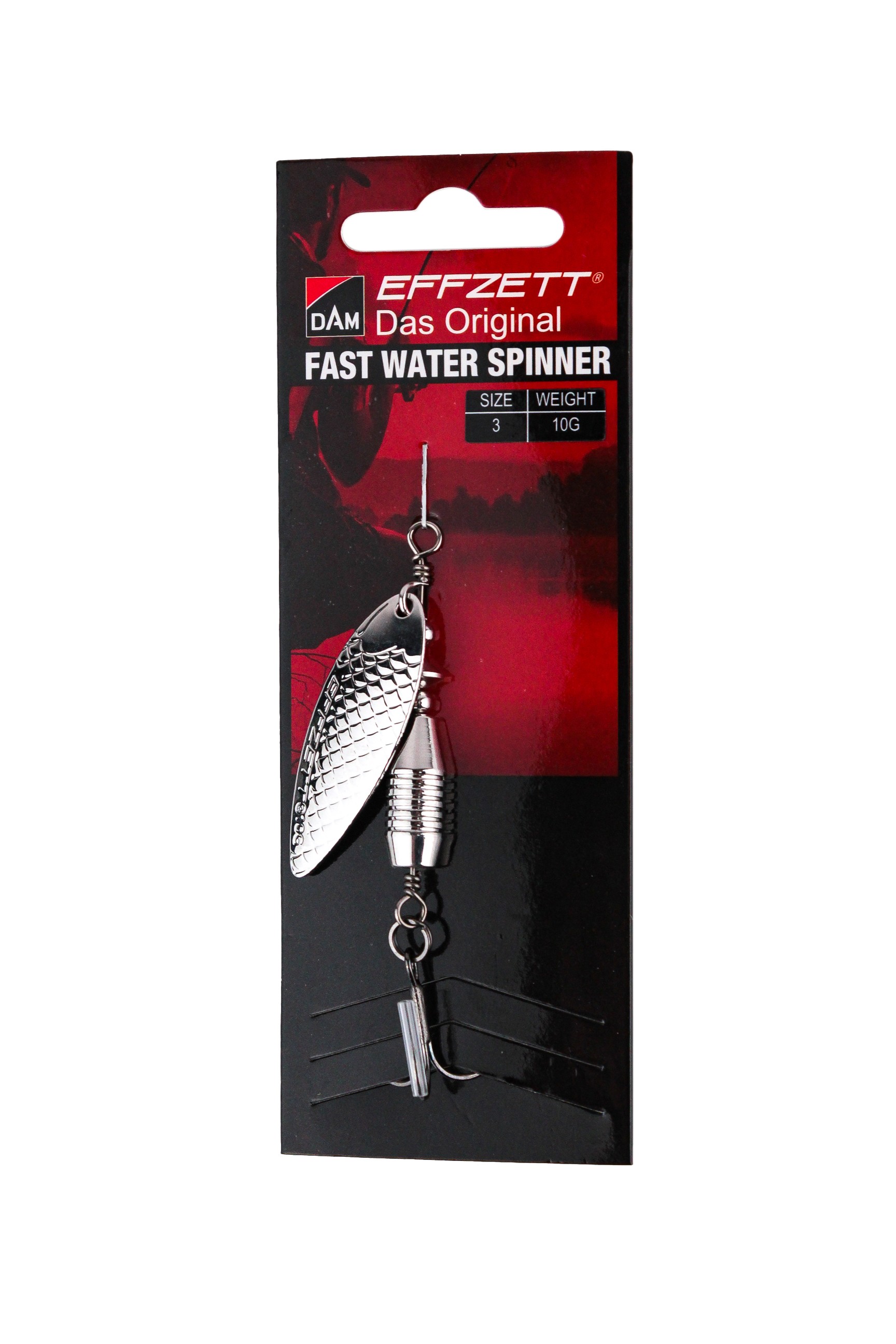 Блесна DAM Effzett Fast water spinner №3 10гр silver - фото 1
