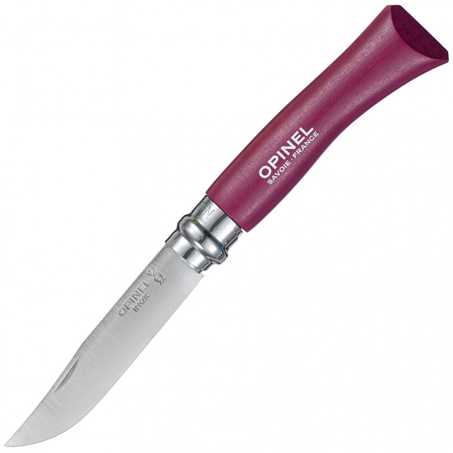 Нож Opinel Colored tradition 7 inox рукоять фиолетовая - фото 1