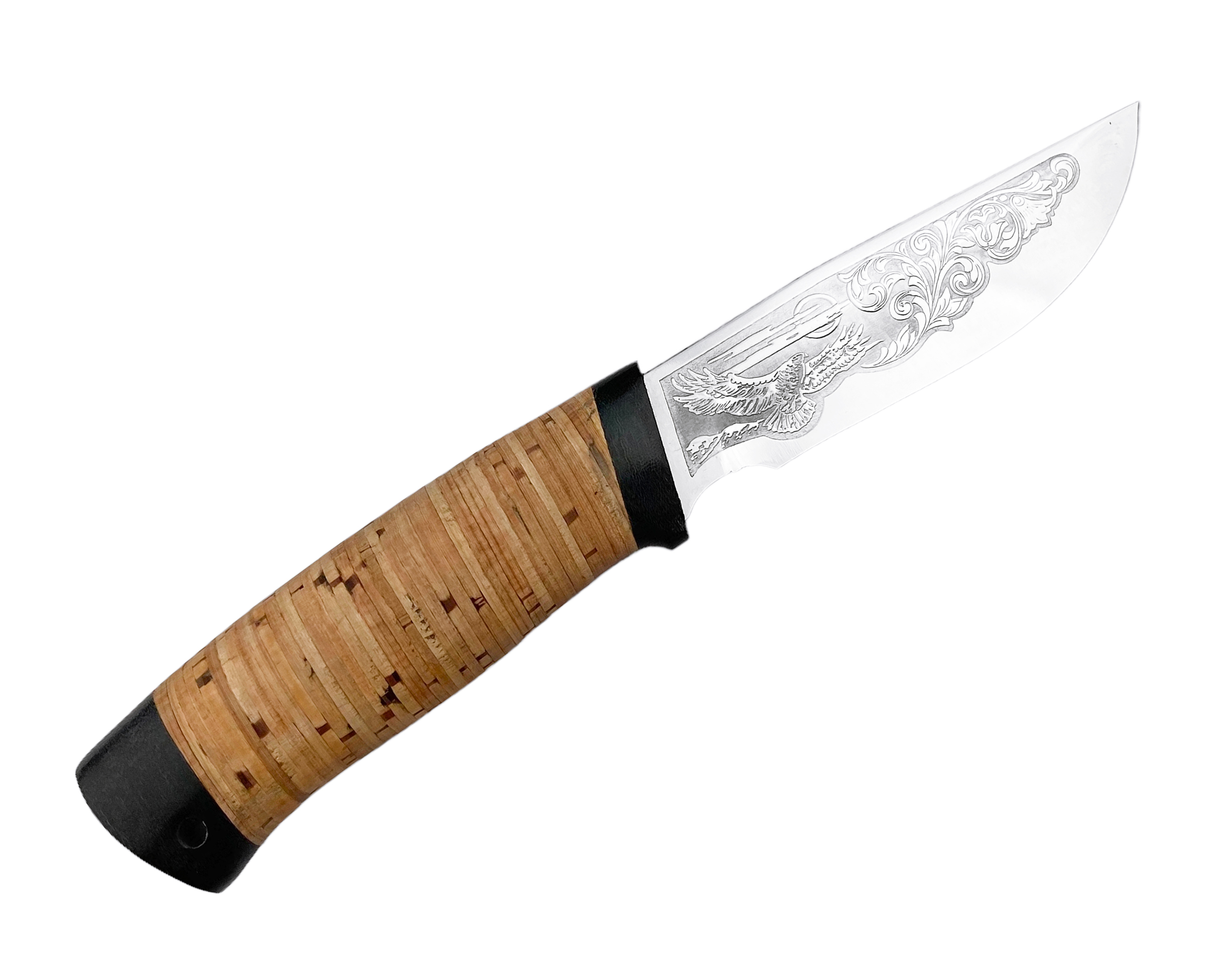 Нож Росоружие Сталкер ЭИ-107 береста гравировка    - фото 1