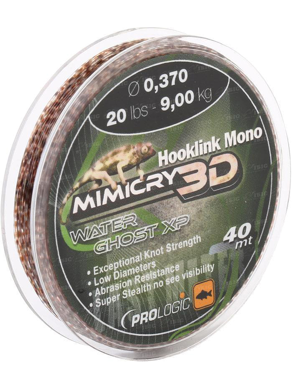Леска Prologic Mimicry Hooklink Mono Mirage XP 40м 20lbs 9,00кг 0,370мм - фото 1