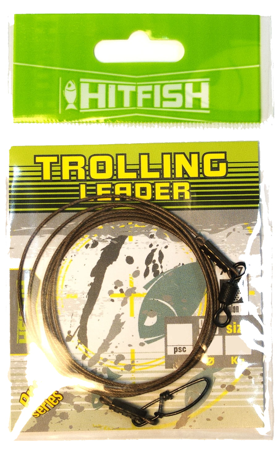 Поводок Hitfish Trolling leader nylon 650мм 28,5кг d 0,76 1шт - фото 1