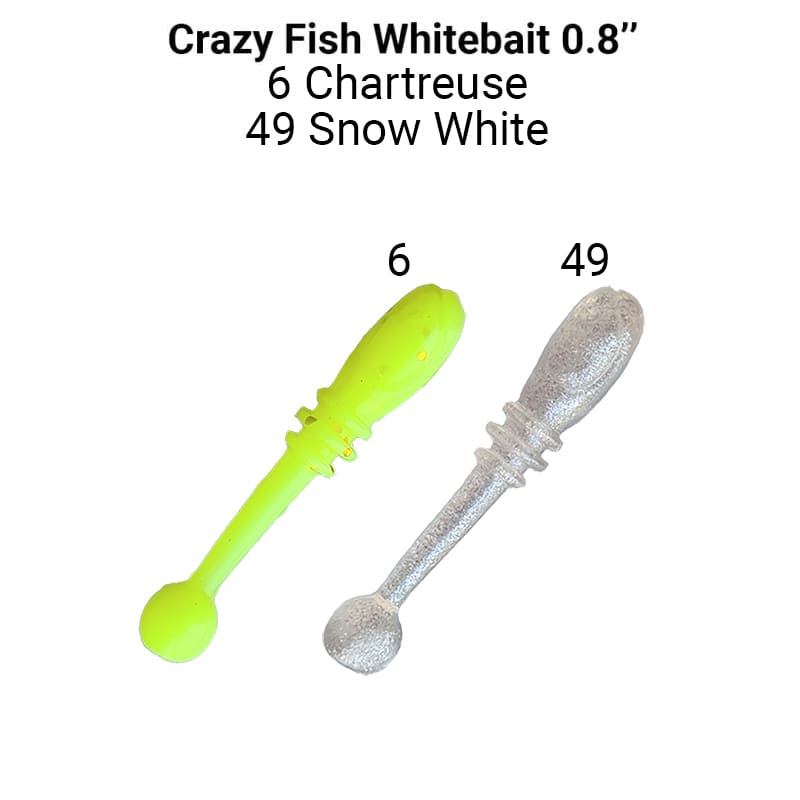 Приманка Crazy Fish Whitebait 0,8&quot; 16-20-6/49-6 - фото 1