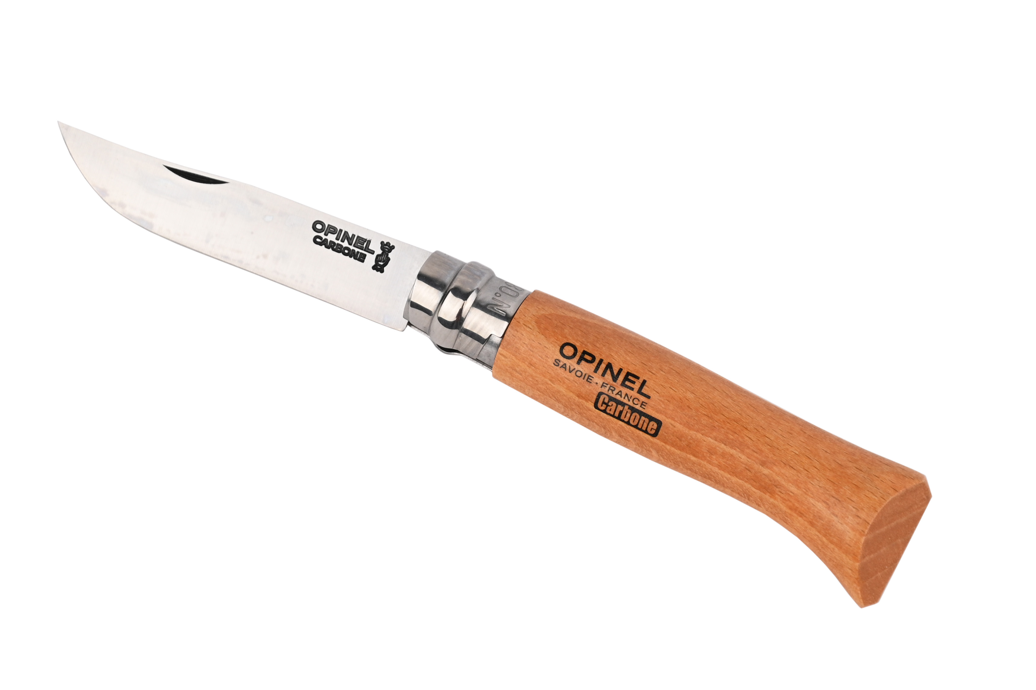 Нож Opinel 8VRN 8см углеродистая сталь - фото 1