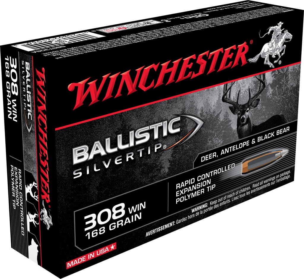 Патрон 308Win Winchester Ballistic SilverTip Polymer Tip 10,9гр 1/20