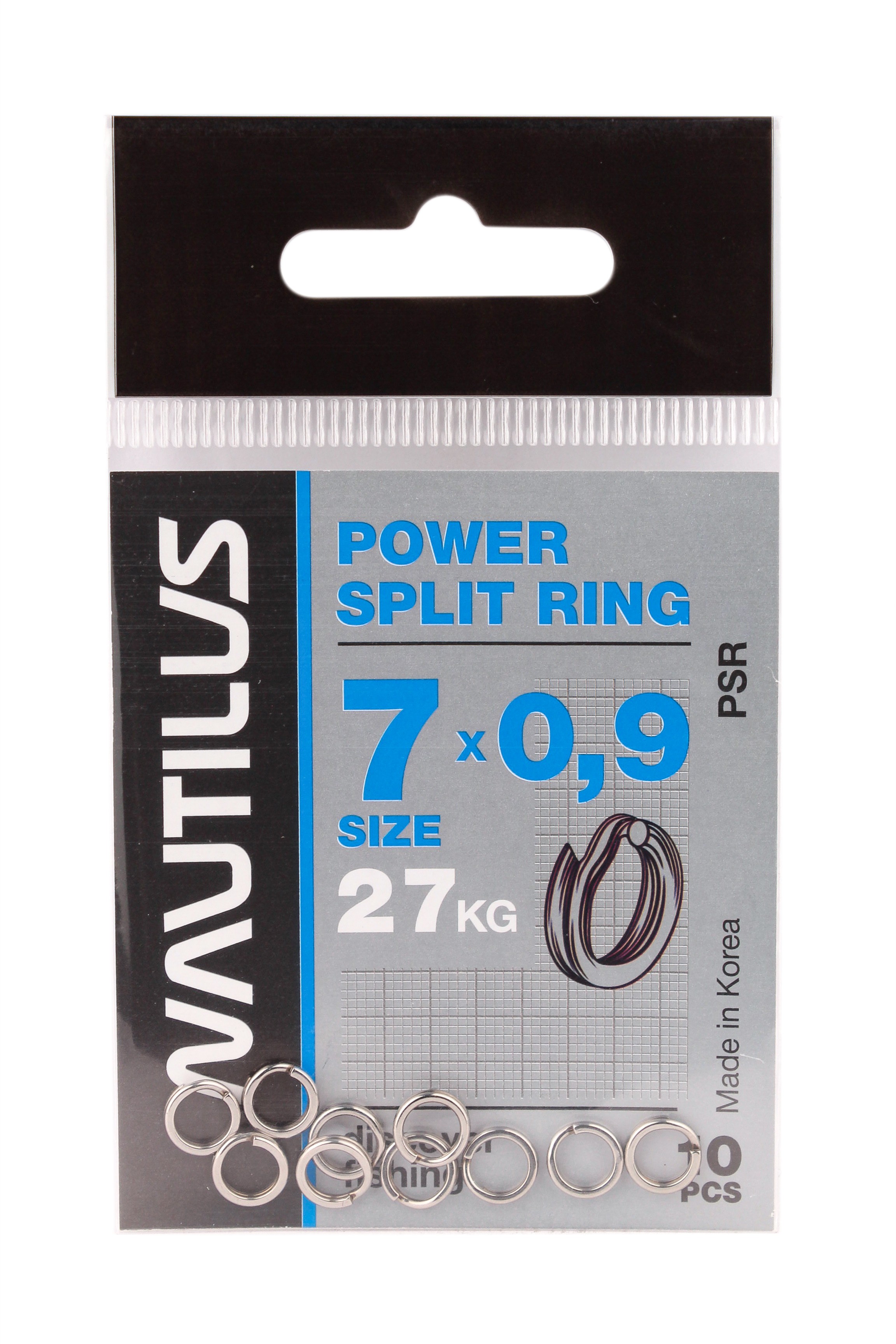 Кольцо Nautilus заводное усиленное Power split ring 7х0,9мм 27кг - фото 1