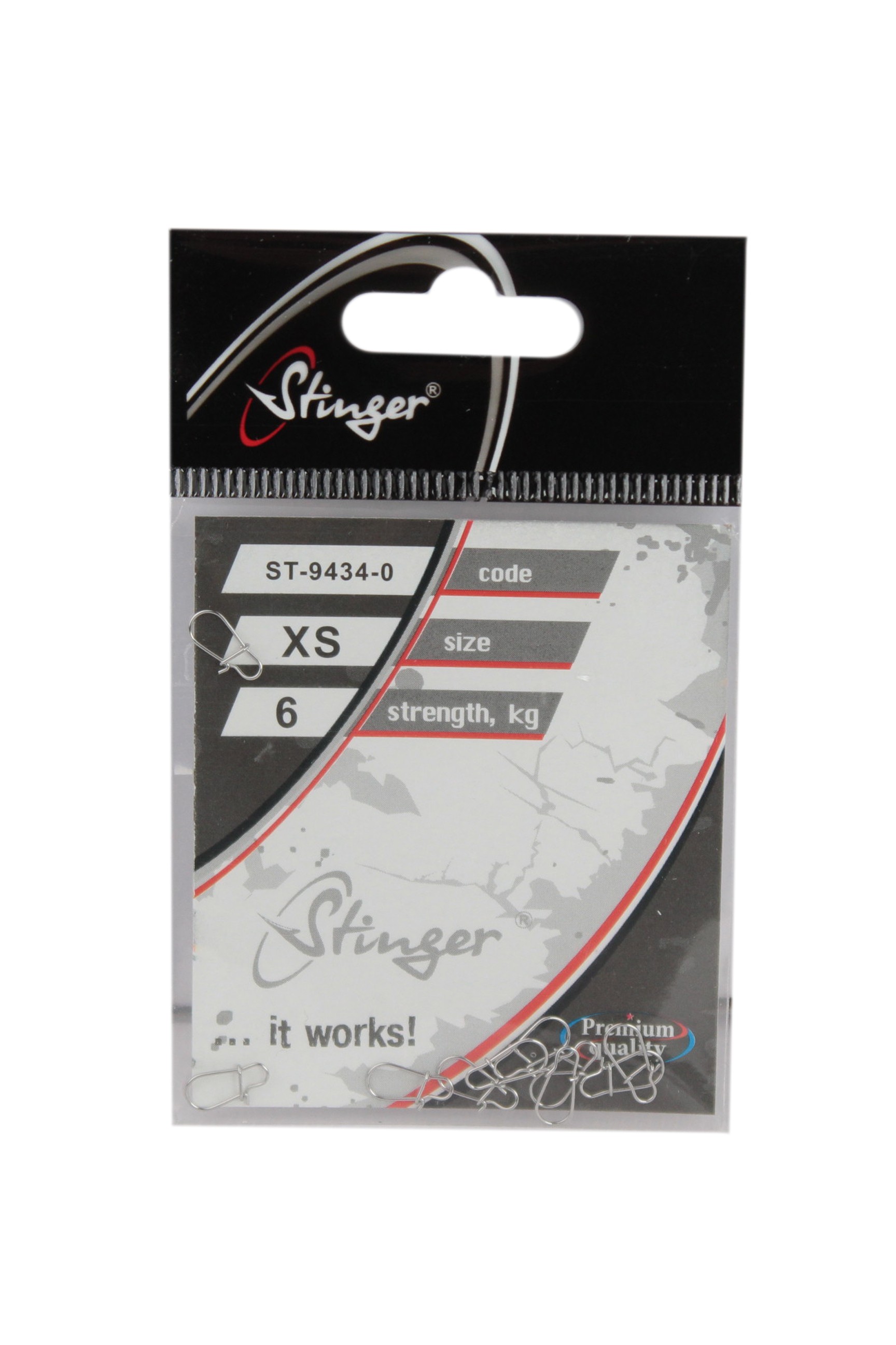 Застежка Stinger ST-9434-0-XS уп.10шт