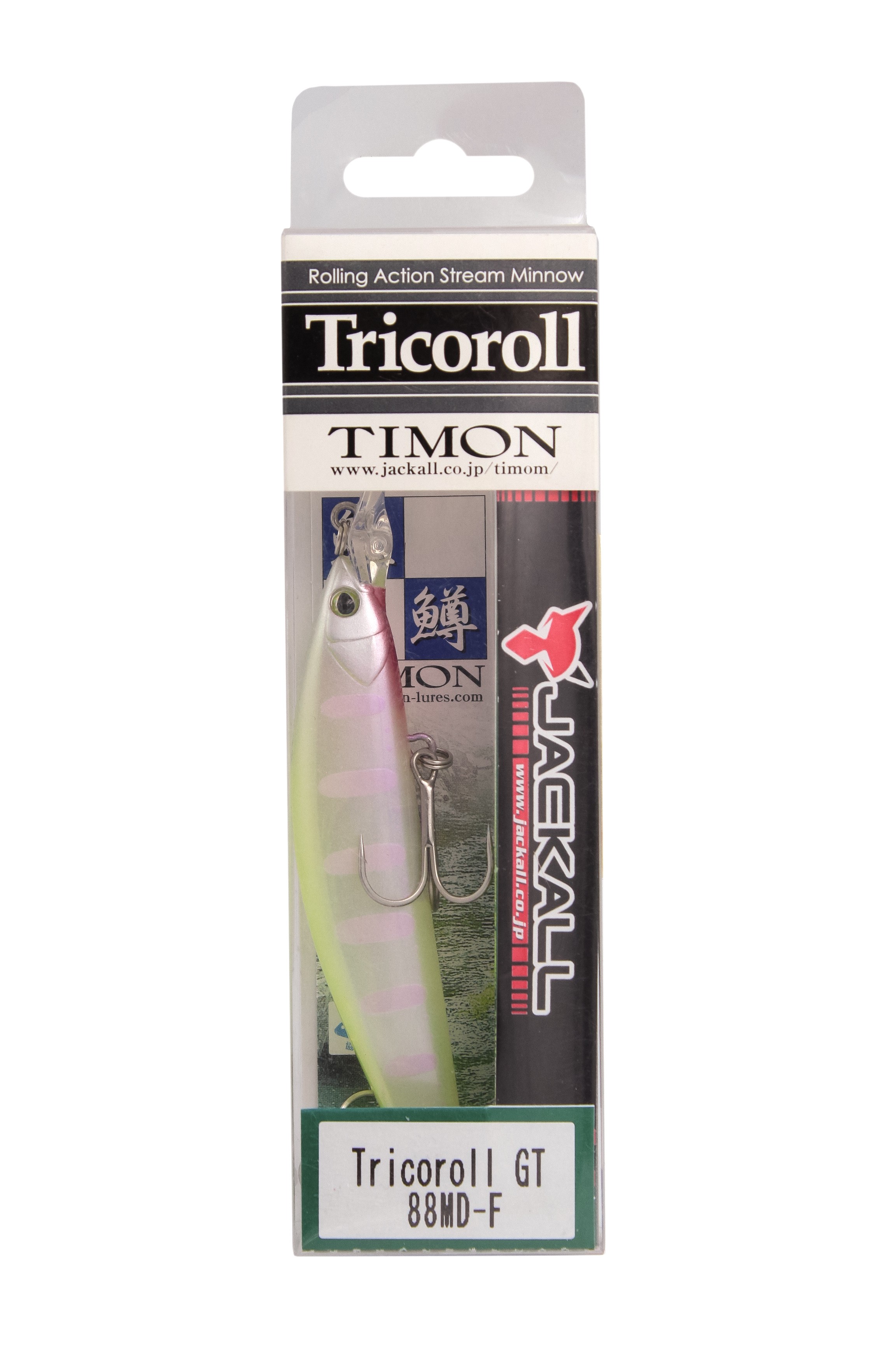 Воблер Jackall Timon tricoroll GT 88MD-F pearl chartreuse yamame - фото 1