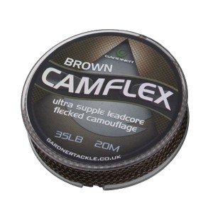Лидкор Gardner Camflex leadcore camo brown fleck 20м 45lb
