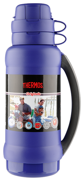 Термос Thermos 34-180 со стеклянной колбой 1.8л grey indigo - фото 1