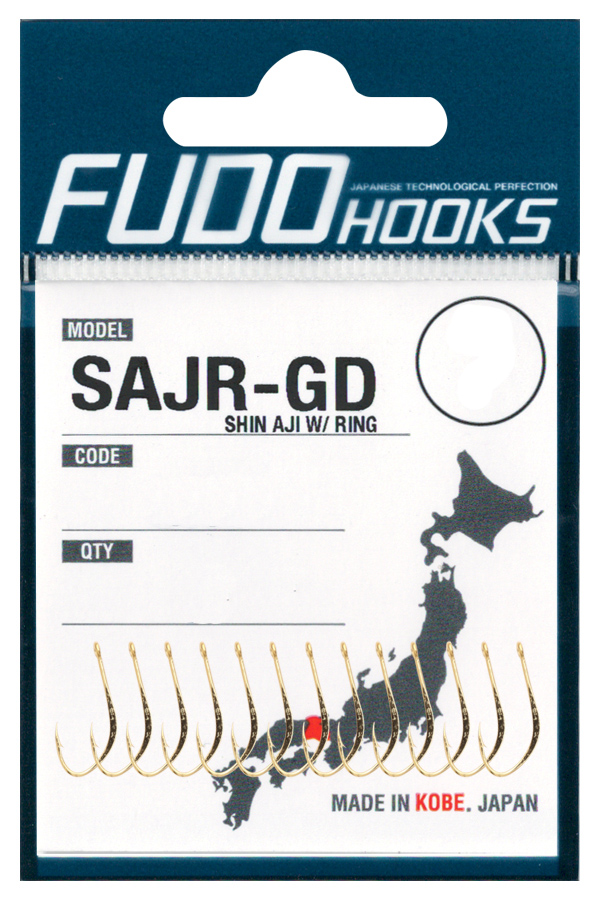 Крючки Fudo Shin Aji W/ Ring SAJR-GD 2502 GD №9 