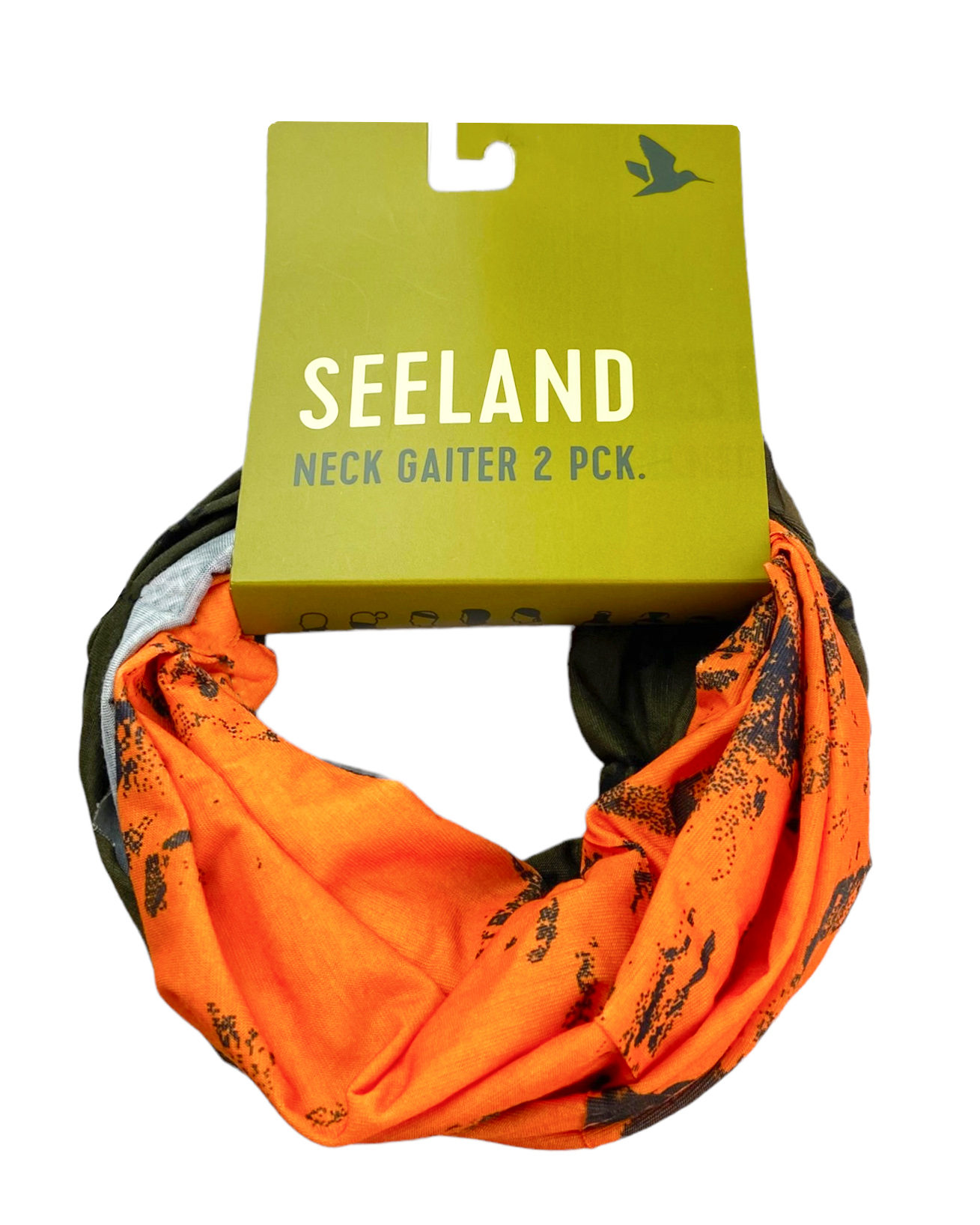 Шарф Seeland Neck gaiter 2-pack pine green/inVis orange blaze - фото 1