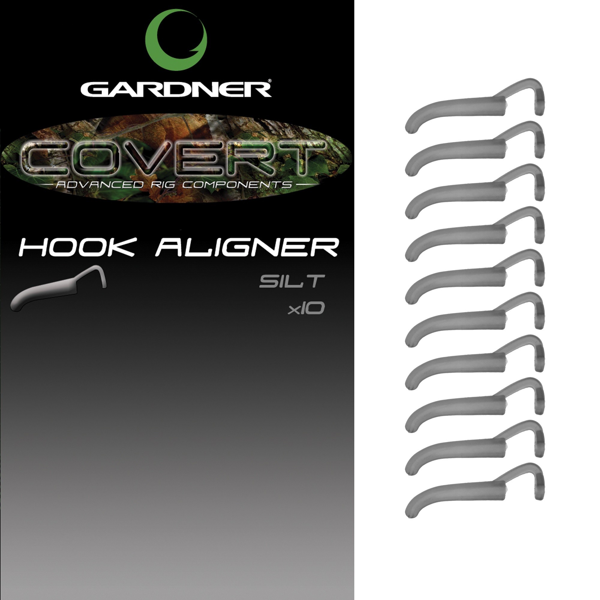 Трубка для крючка Gardner Covert pop-up hook aligner small c-thru black/silt - фото 1