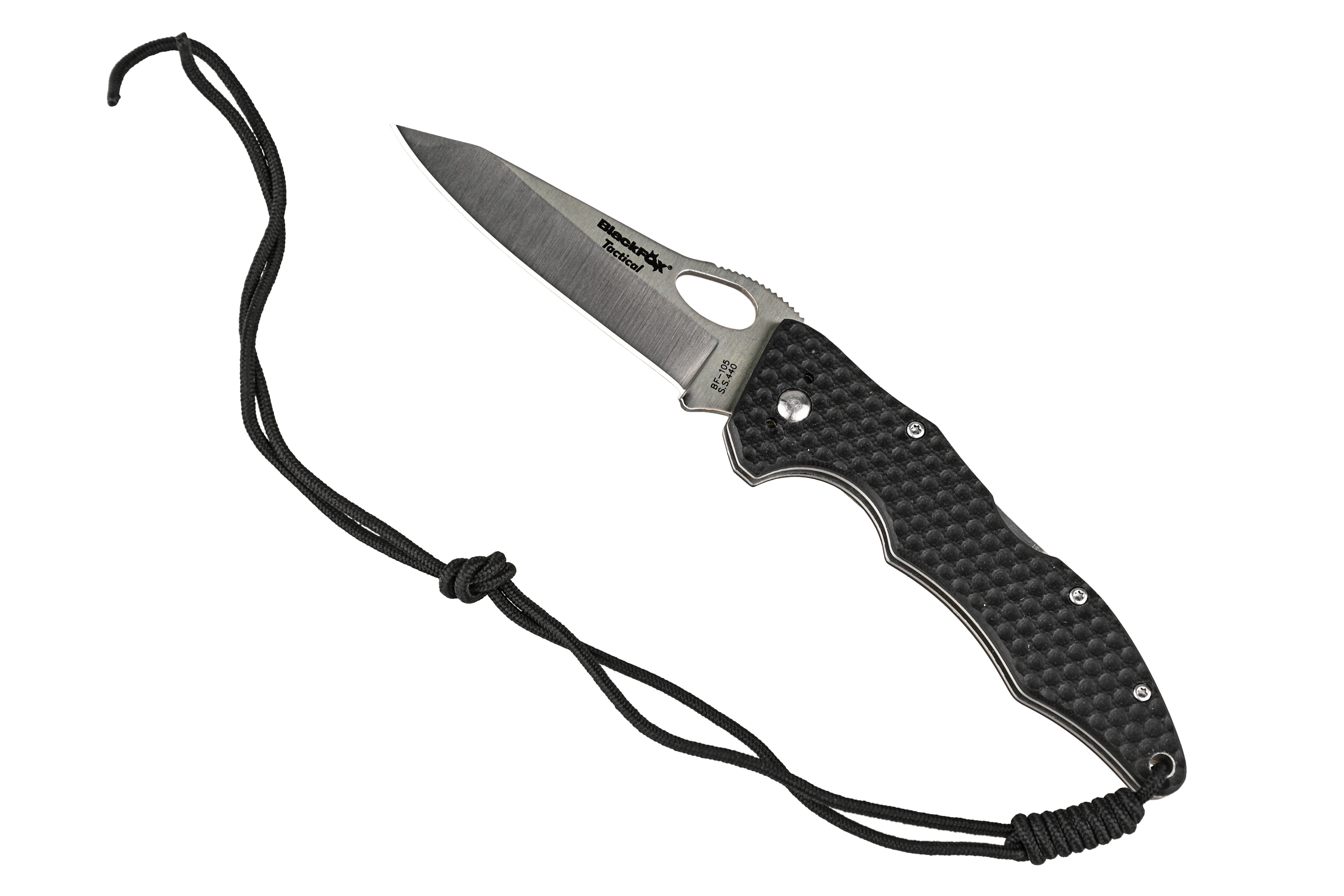 Нож Fox Knives складной сталь 440 рукоять G10 черный - фото 1
