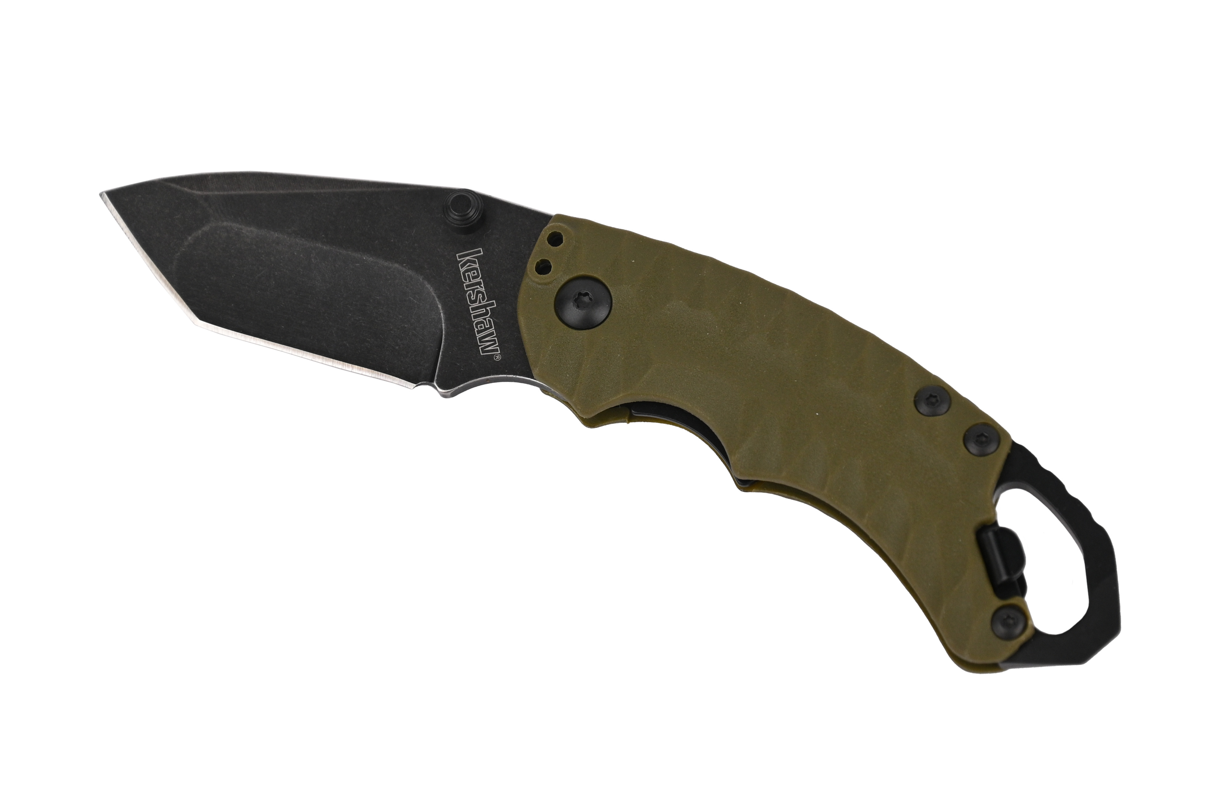 Нож Kershaw Shuffle II складной сталь 8Cr13MOV оливковая рукоятка - фото 1