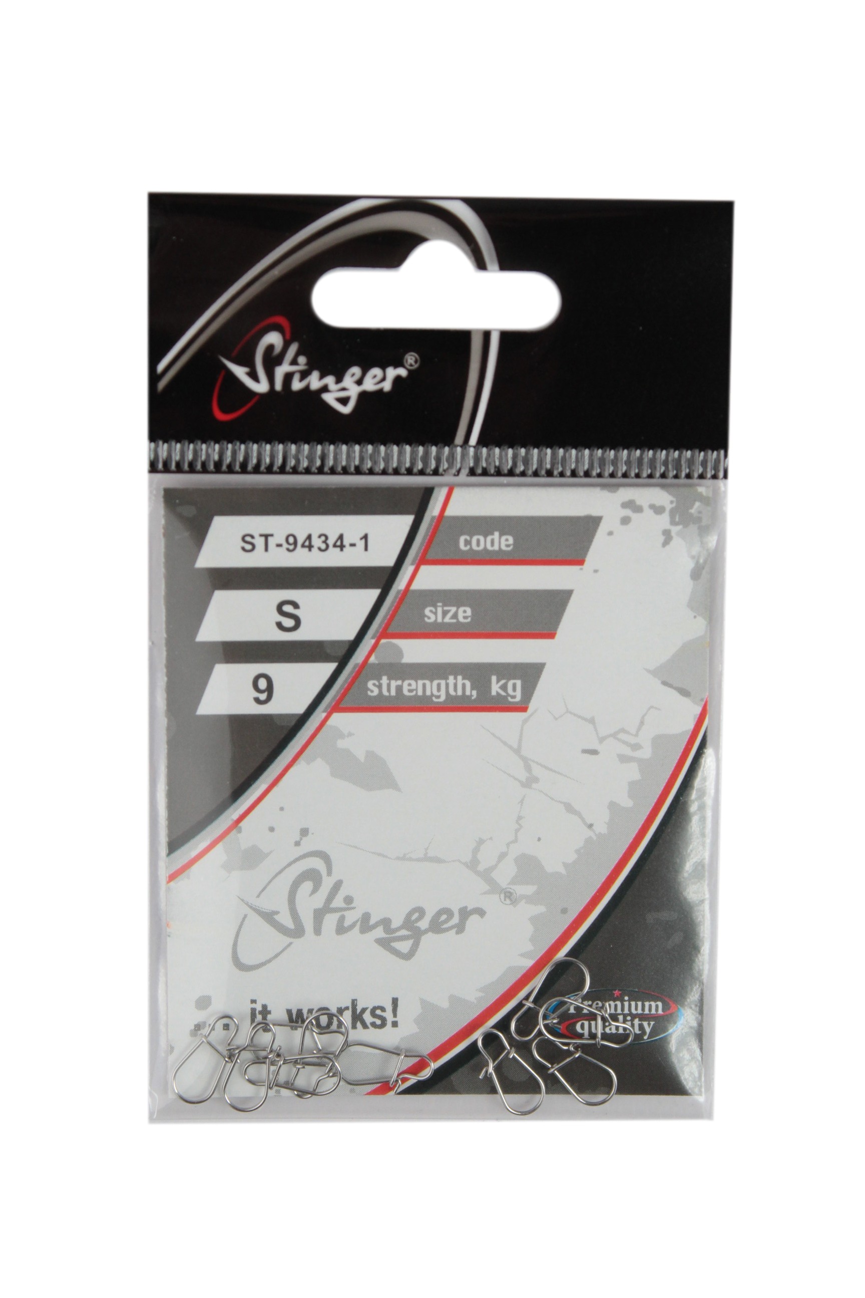 Застежка Stinger ST-9434-1-S уп.10шт