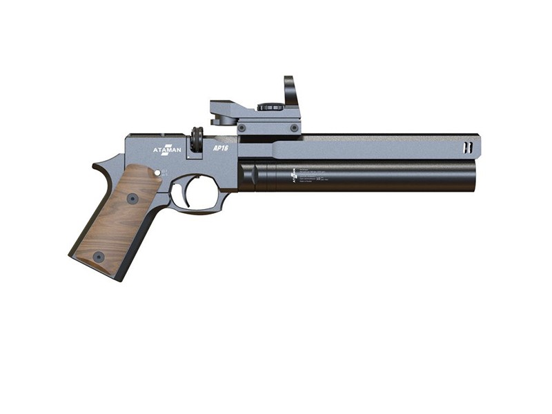 Пистолет Ataman AP16 4,5мм black компакт металл - фото 1