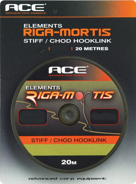 Поводковый материал Ace Riga mortis hooklink 20lb 20м черный - фото 1