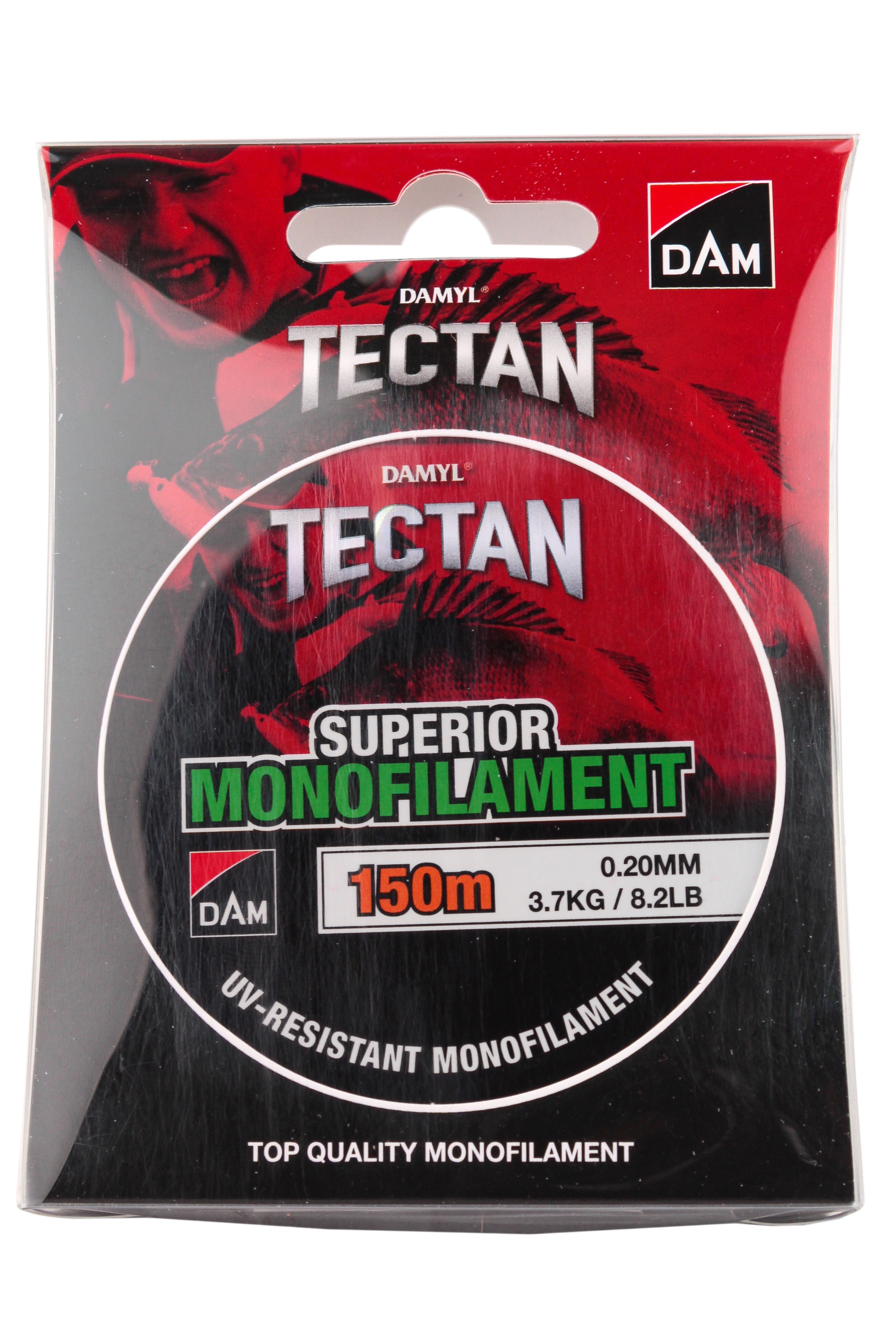 Леска DAM Tectan Superior 150м 0,20мм 3,7кг 8,2lbs green