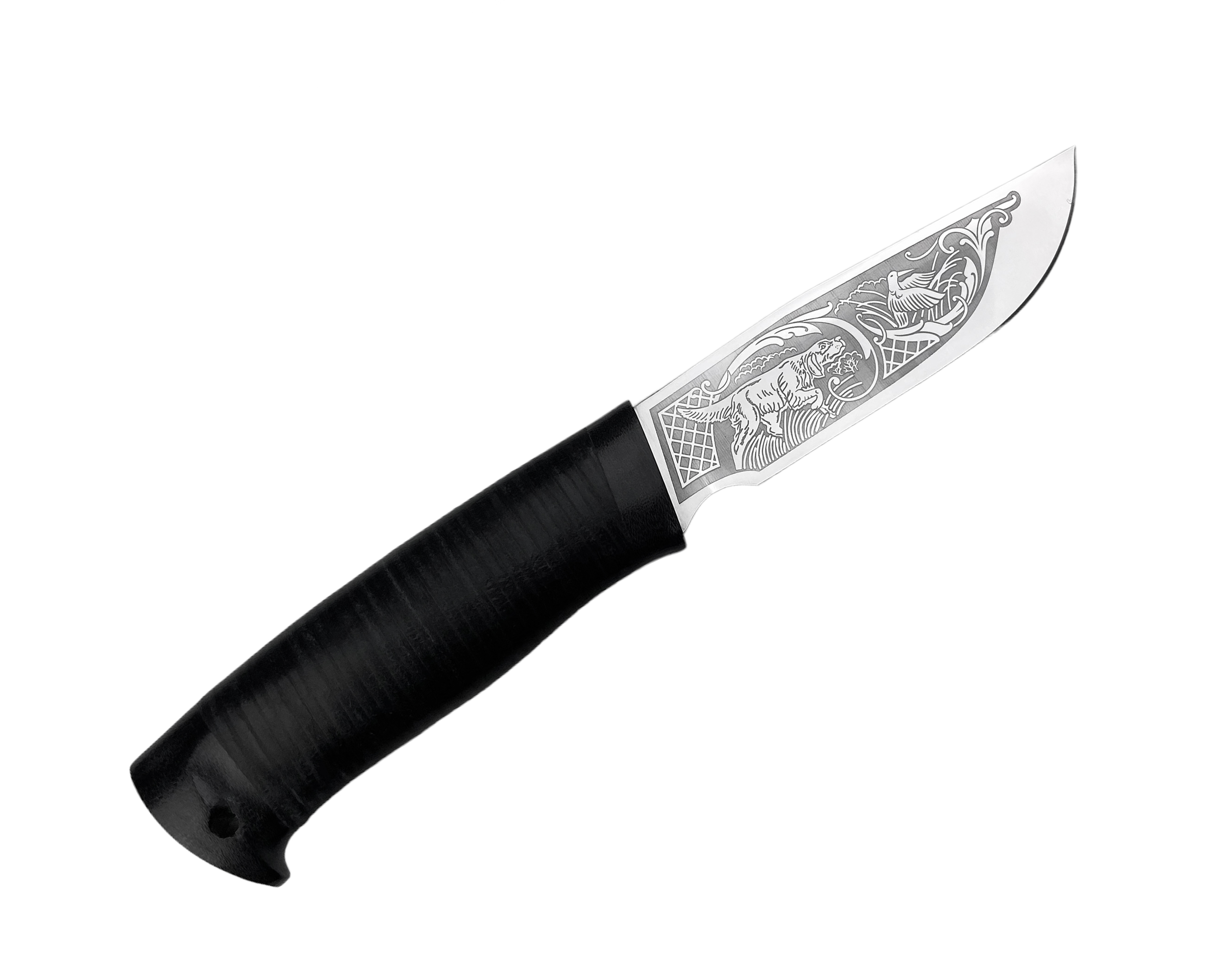 Нож Росоружие Сталкер 2 ЭИ-107 кожа рисунок - фото 1