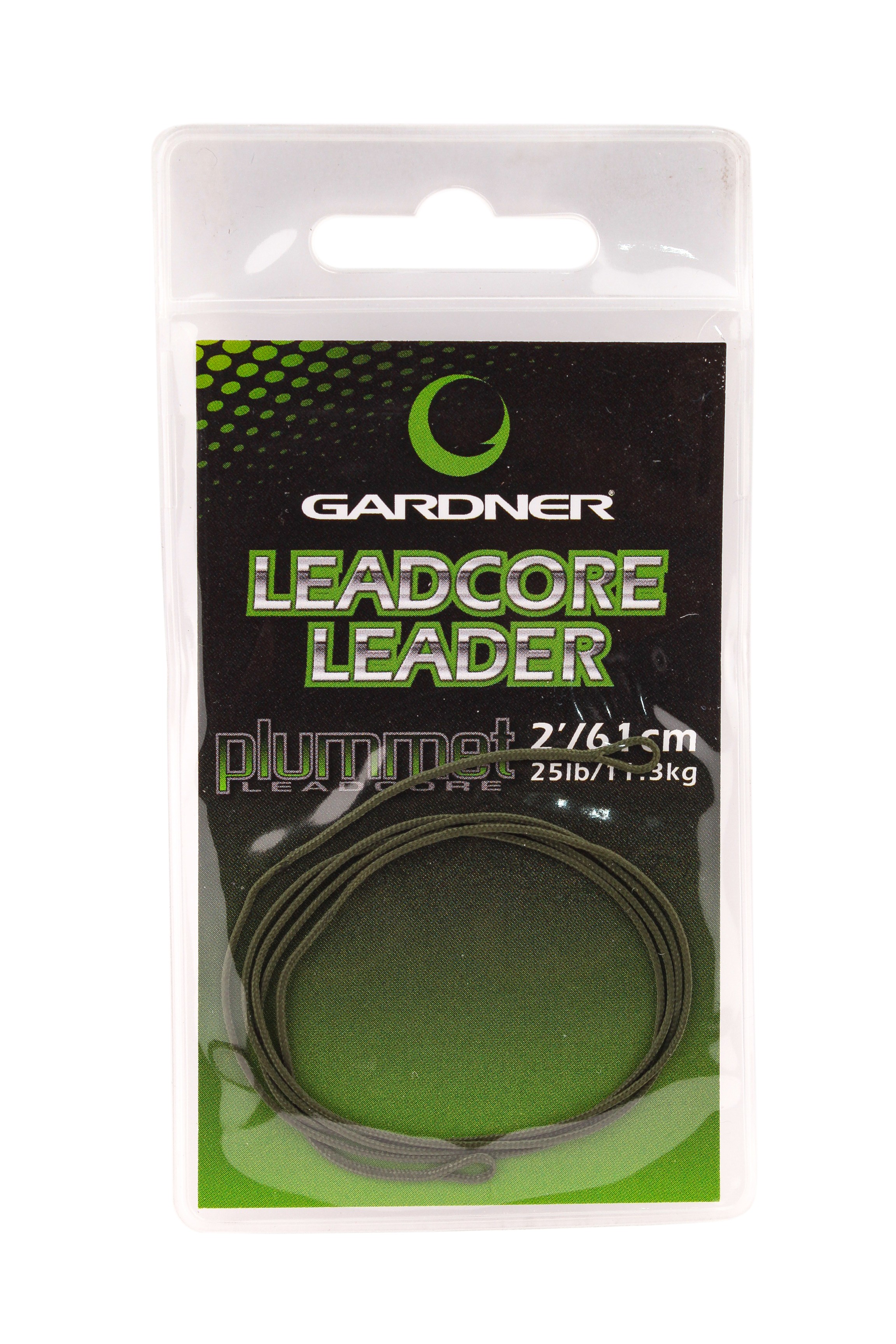 Лидкор Gardner Plummet leadcore leaders 61см green
