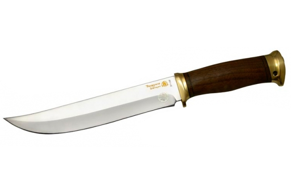 Нож Росоружие Атаман сталь 40х10с2м рисунок орех - фото 1
