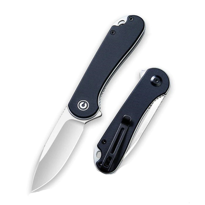 Нож Civivi Elementum Flipper Knife G10 Handle (2.96&quot; D2 Blade) black - фото 1