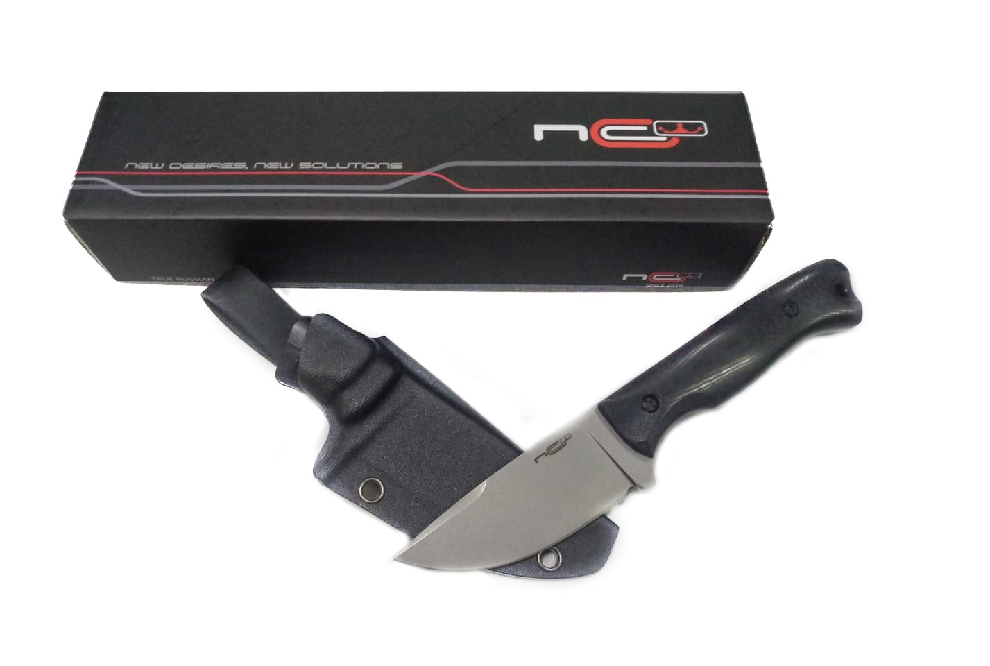 Нож NC Custom Fang stonewashed G10 black - фото 1