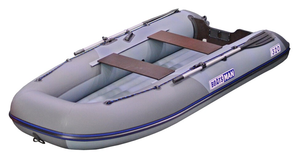 Лодка Boatsman BT340A НДНД надувная серо-графитовый