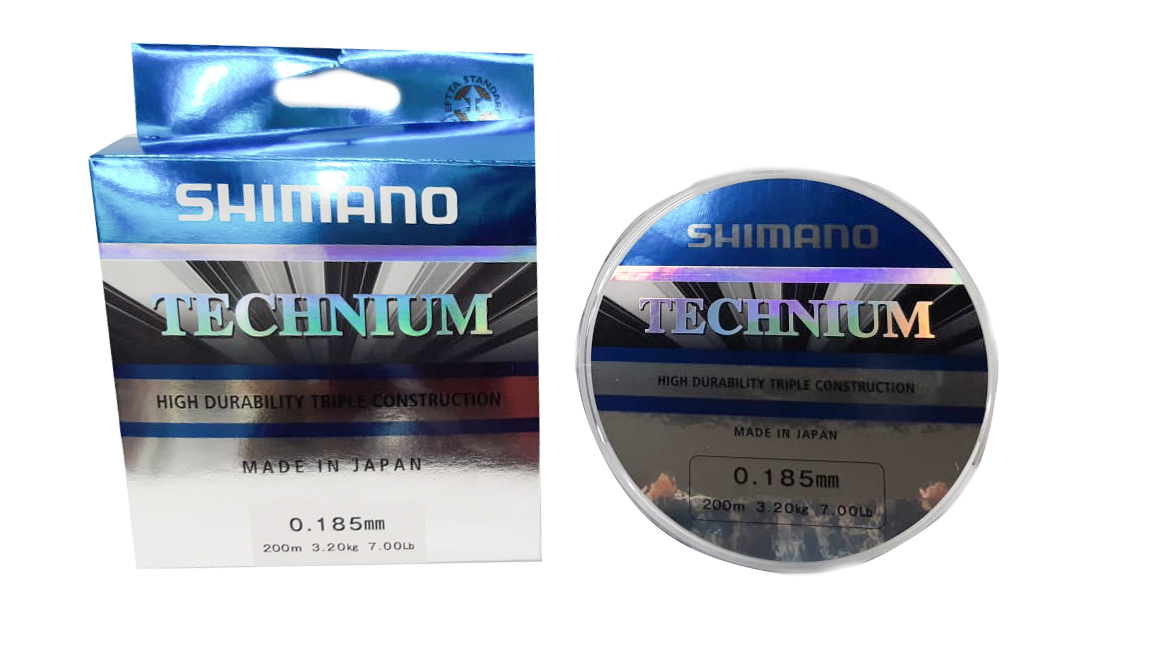 Леска Shimano Technium New 200м 0.185мм 3,2кг - фото 1