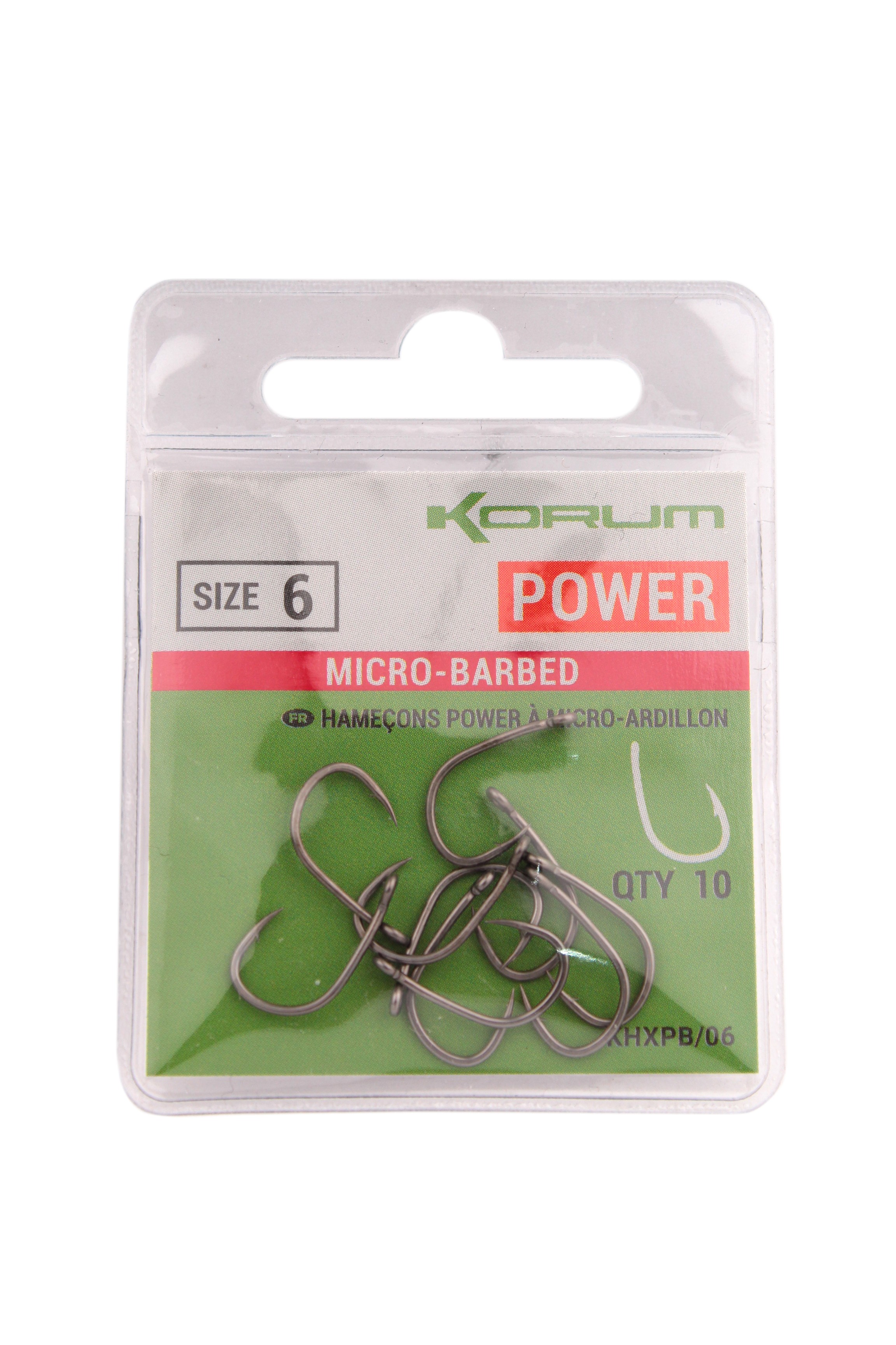 Крючки Korum Xpert Power Micro Barbed Hooks №6 - фото 1