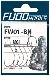 Крючки Fudo FW01-BN 7801 BN офсетные № 6 12шт.