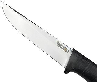 Нож Росоружие Пикник ЭИ-107 кожа позолота гравировка - фото 6