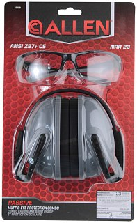 Комплект Allen Passive Muff Protection наушники + очки для стрельбы - фото 1