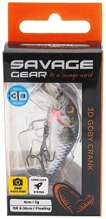 Воблер Savage Gear 3D Goby Сrank SR 4см 3гр F blue silver - фото 2