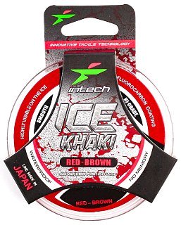 Леска Intech Ice Khaki red-brown 50м 0.148мм 1,9кг - фото 3