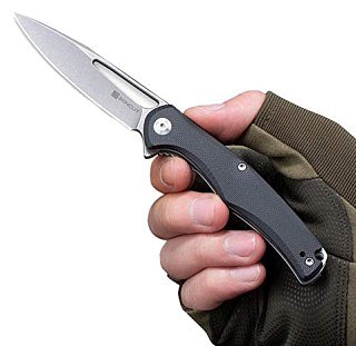 Нож Sencut CITIUS Flipper & Manual Thumb Knife Black G10 Handle (3.3" 9Cr18MoV) - фото 4