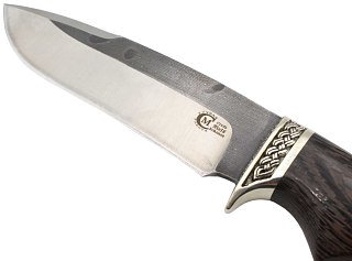 Нож ИП Семин Скиф кованая сталь 95x18 со следами ковки венге литье - фото 5