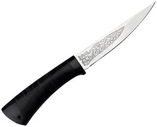 Нож Росоружие Амиго ЭИ-107 кожа рисунок - фото 1