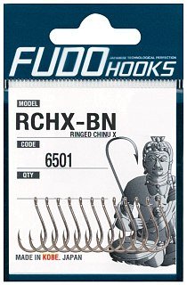 Крючки Fudo Ringed Chinu X RCHX-BN 6501 BN №6 