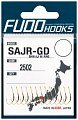 Крючки Fudo Shin Aji W/ Ring SAJR-GD 2502 GD №6 