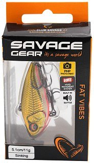 Воблер Savage Gear Fat vibes 5,1см 11гр раттлин dirty roach - фото 2