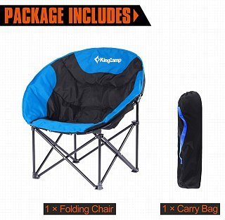 Кресло King Camp Moon leisure chair складное 84х70х80см синее - фото 10