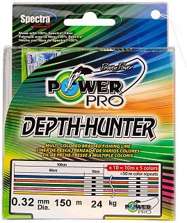 Шнур Power Pro 150м 0,32мм multicolor