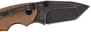 Нож Kershaw Shuffle II складной сталь 8Cr13MOV коричневая рукоятка - фото 4