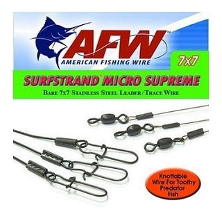 Поводок оснащенный AFW Surfstrand micro supreme camo 20см 9кг